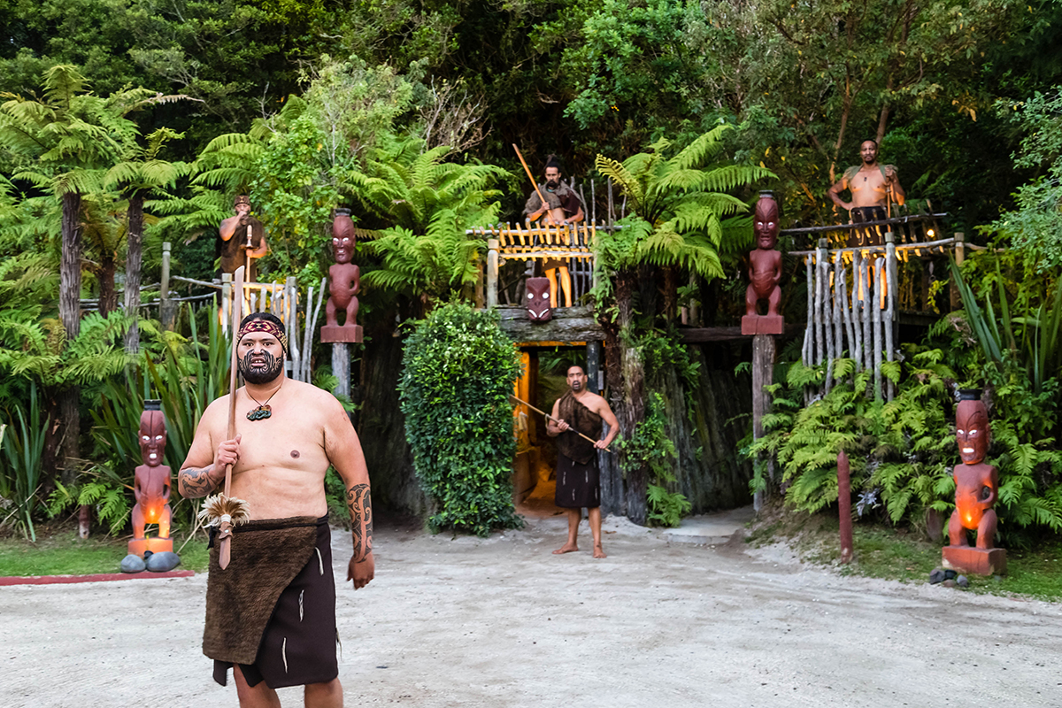 Presentation in the city of Rotorua, New Zealand, about Maori culture