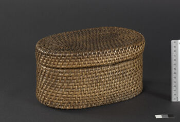 (UEM46975) A box for storing personal belongings. It was bought at the market and is an item that can be used by multiple ethnic groups. Karbi Anglong, Diphu districts.