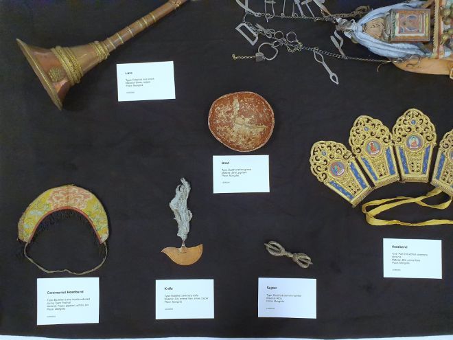 Some of the objects from the collection.