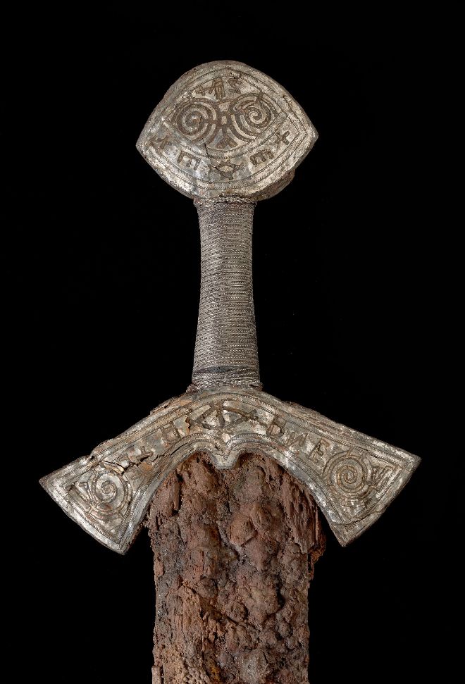 The Langeid Sword, detail of hilt.