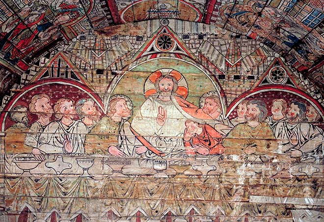  Eucharist painted scene