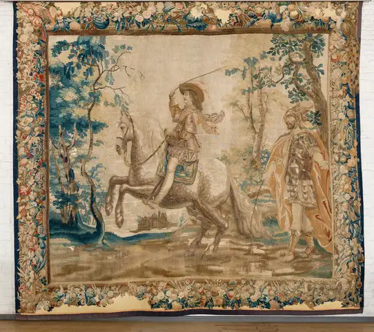 Fra tapisseriserien "Rideskolen" på Akershus slott
