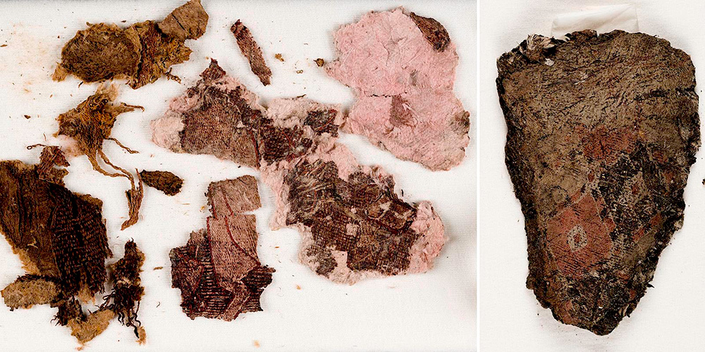 Textile fragments from the Viking Age.