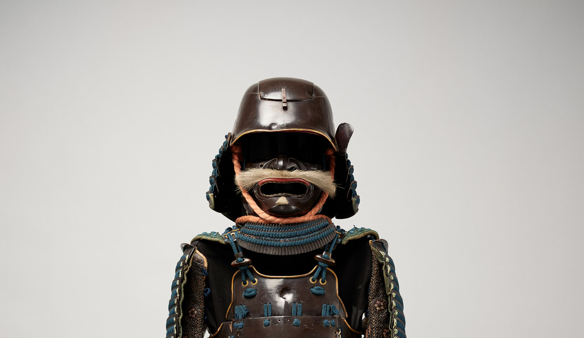 Close up of a samurai helmet